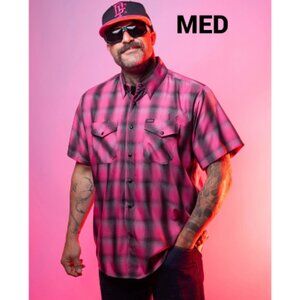 Dixxon x KEEP A BREAST - 13% BCA - Collab Short Sleeve Bamboo Shirt - Men's M